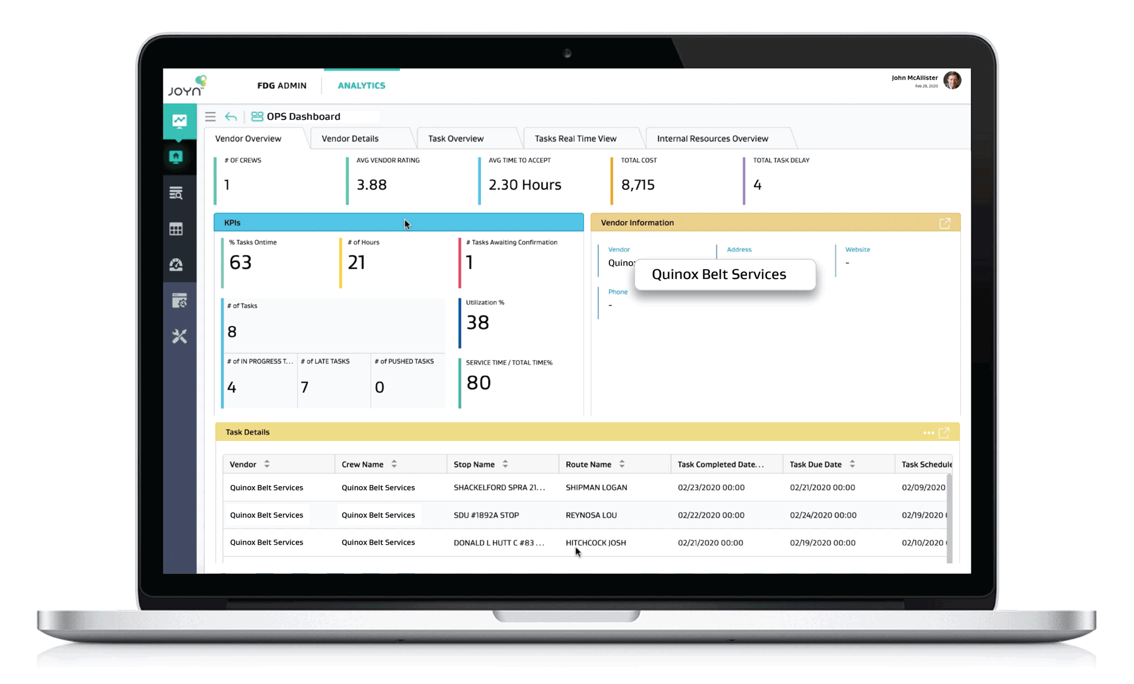 Vendor-Accessible-Analytics