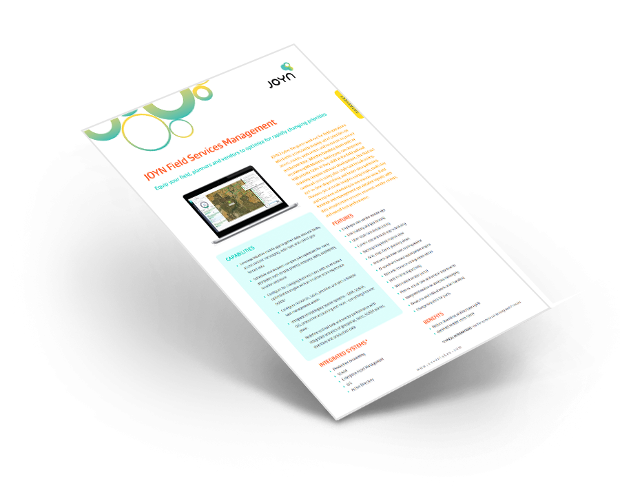 JOYN Field Services Management Datasheet